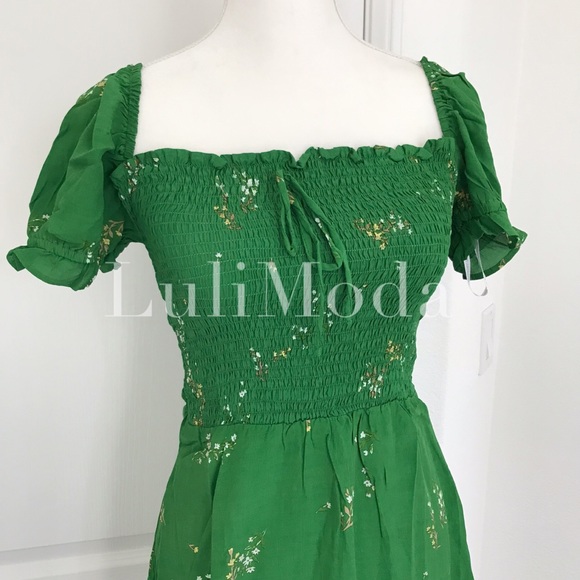 Faithfull The Brand Castillo Myrtille Floral Dress - Picture 4 of 8